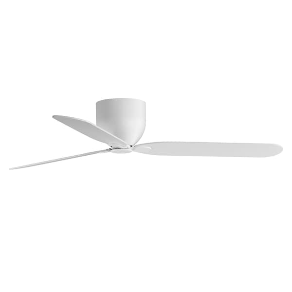 Maxim Lighting Lowell 52'' 3-Blade Hugger Fan No Light, Matte White 88808MW - main